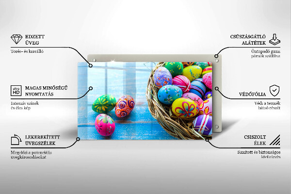 Kitchen worktop saver Easter eggs