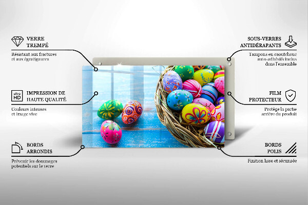 Kitchen worktop saver Easter eggs