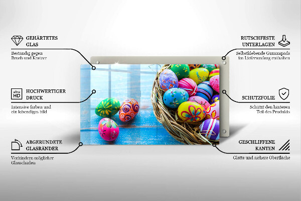 Kitchen worktop saver Easter eggs