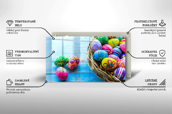 Kitchen worktop saver Easter eggs