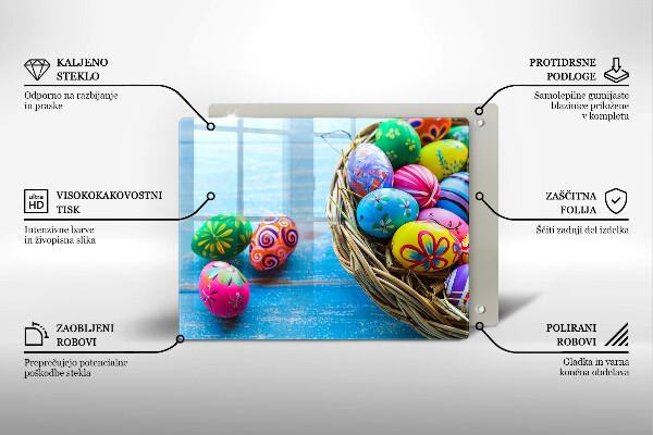 Kitchen worktop saver Easter eggs