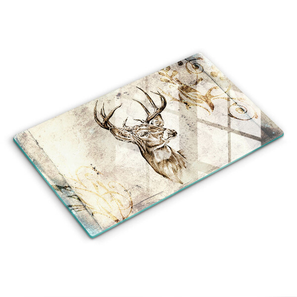 Induction hob protector Illustration deer animal