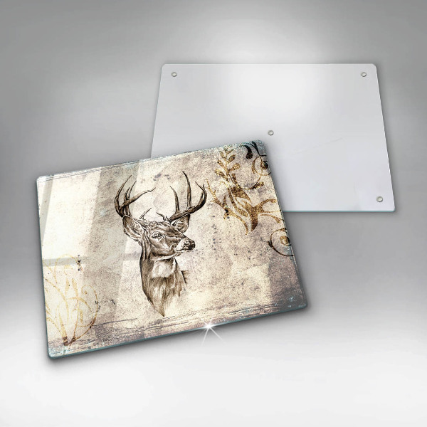 Induction hob protector Illustration deer animal