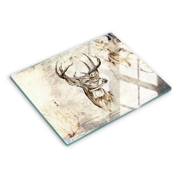 Induction hob protector Illustration deer animal
