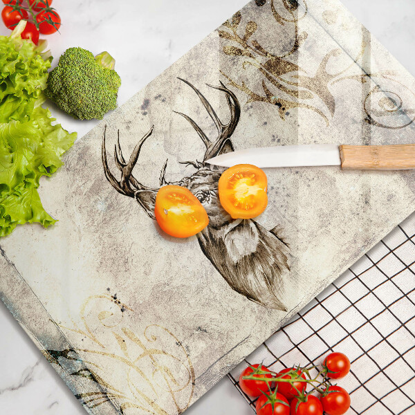 Induction hob protector Illustration deer animal