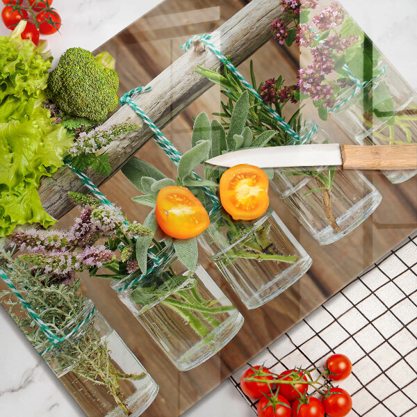 Kitchen worktop saver Herbs vintage plants