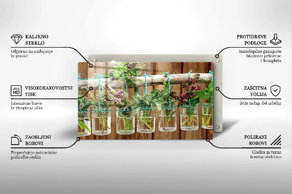 Kitchen worktop saver Herbs vintage plants