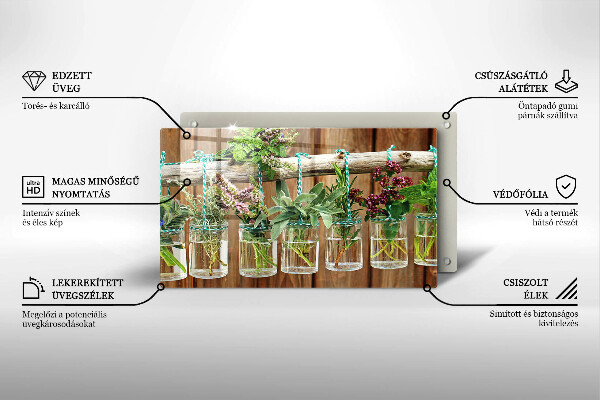 Kitchen worktop saver Herbs vintage plants