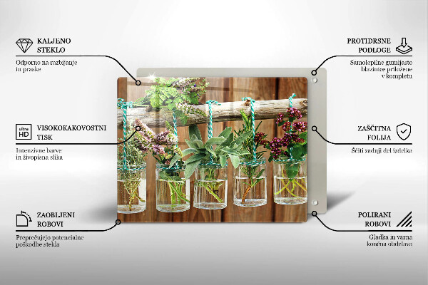 Kitchen worktop saver Herbs vintage plants