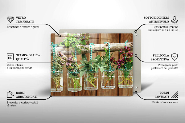 Kitchen worktop saver Herbs vintage plants