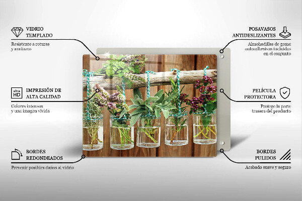 Kitchen worktop saver Herbs vintage plants