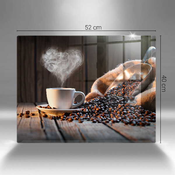 Kitchen worktop saver Coffee cup and heart