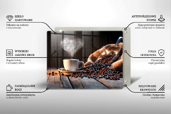 Kitchen worktop saver Coffee cup and heart