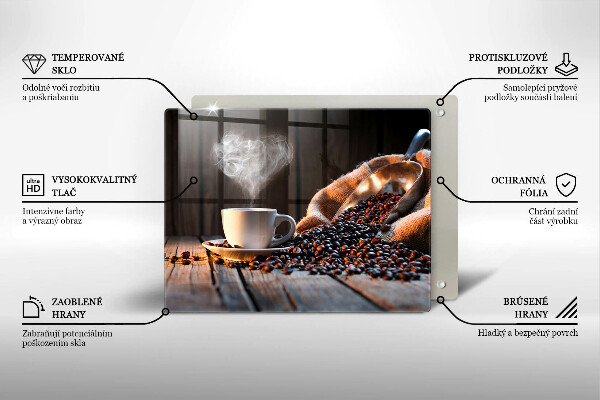 Kitchen worktop saver Coffee cup and heart