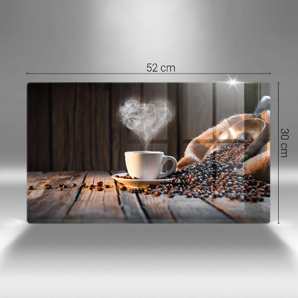 Kitchen worktop saver Coffee cup and heart