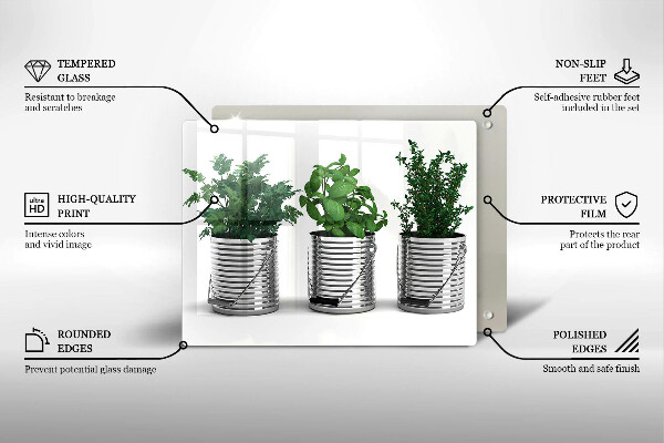 Induction hob protector Plants herbs