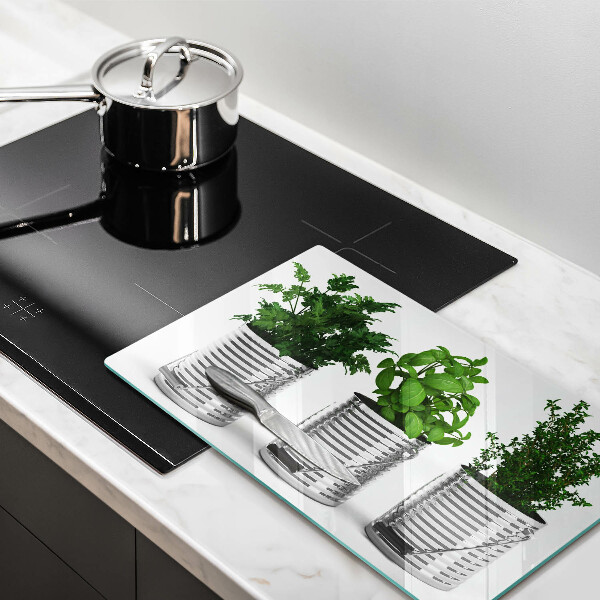 Induction hob protector Plants herbs
