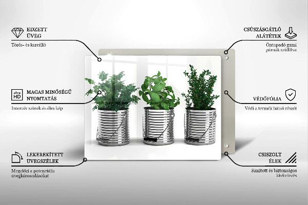 Induction hob protector Plants herbs