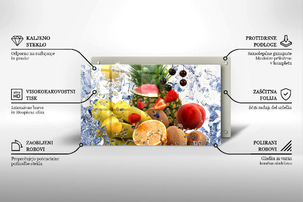 Induction hob protector Juicy fruit and water