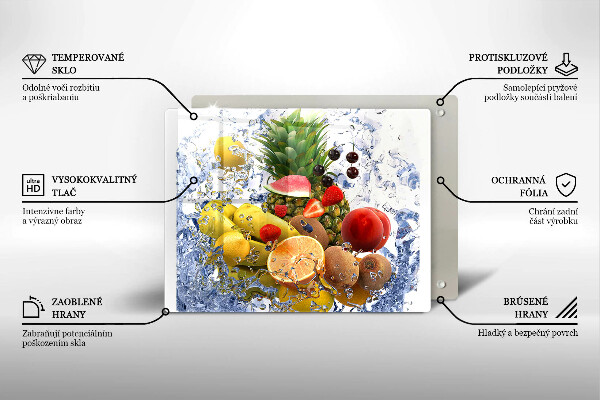 Induction hob protector Juicy fruit and water