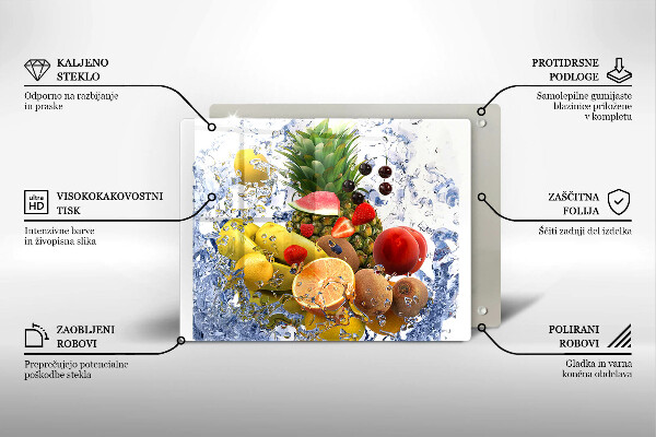 Induction hob protector Juicy fruit and water