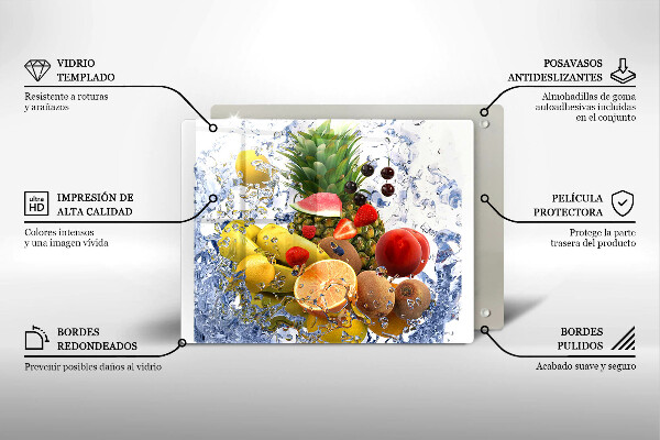 Induction hob protector Juicy fruit and water