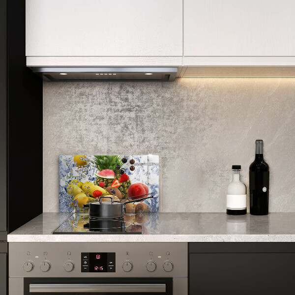 Induction hob protector Juicy fruit and water