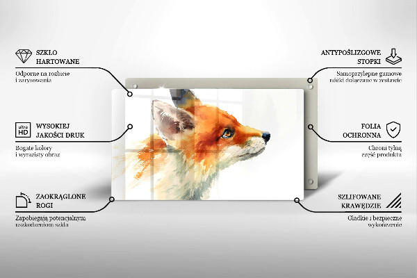 Kitchen worktop saver Painted fox