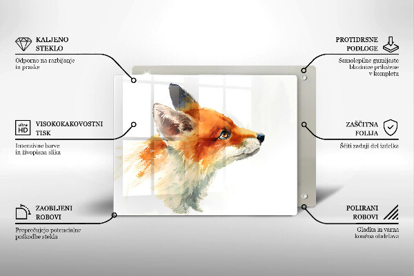 Kitchen worktop saver Painted fox