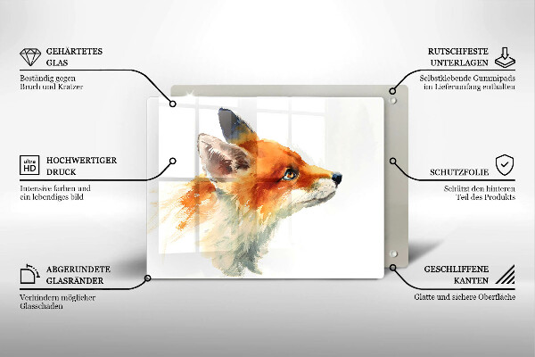 Kitchen worktop saver Painted fox