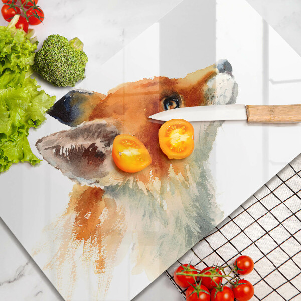 Kitchen worktop saver Painted fox