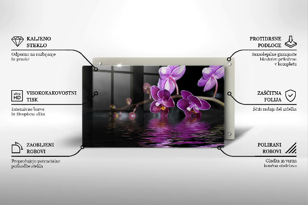 Induction hob protector Orchid Water Zen