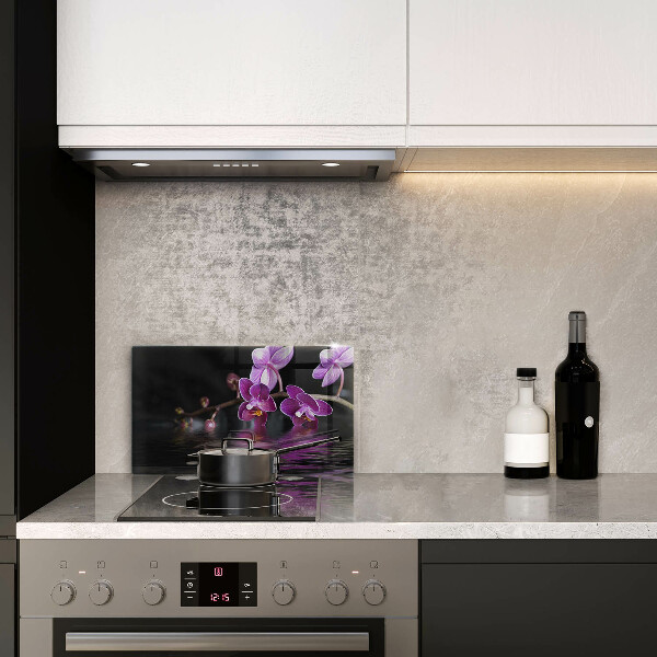 Induction hob protector Orchid Water Zen