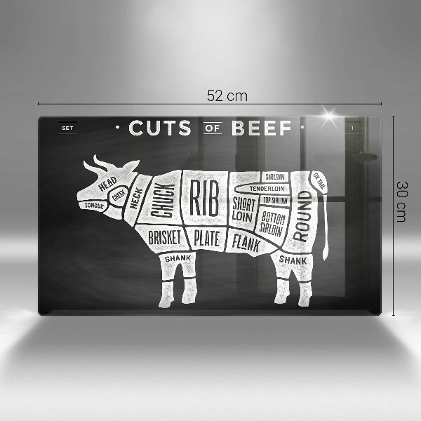 Kitchen worktop saver Cow meat beef