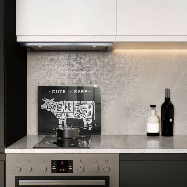 Kitchen worktop saver Cow meat beef