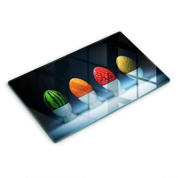 Induction hob protector Abstraction egg fruits