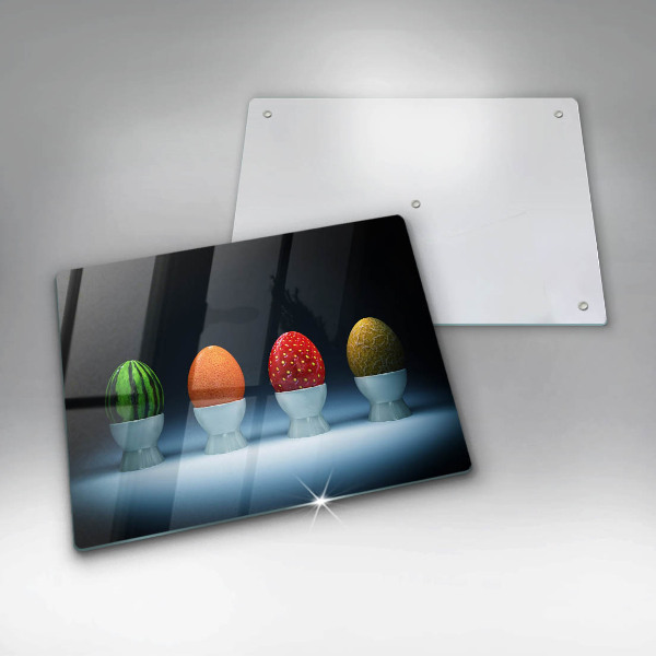 Induction hob protector Abstraction egg fruits