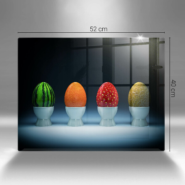 Induction hob protector Abstraction egg fruits