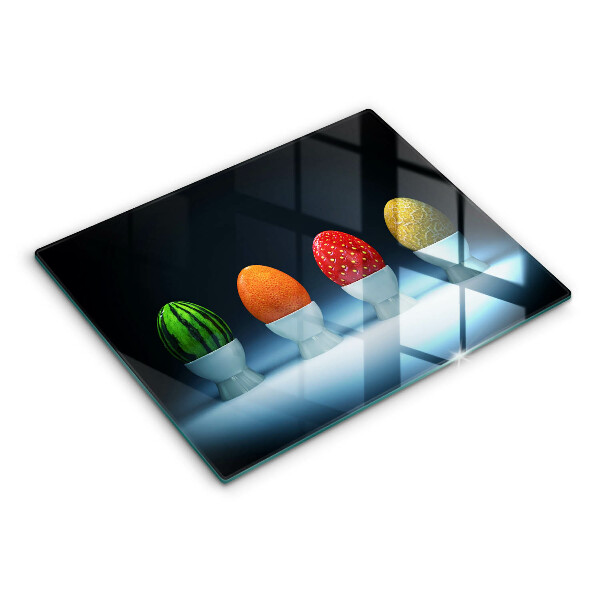 Induction hob protector Abstraction egg fruits