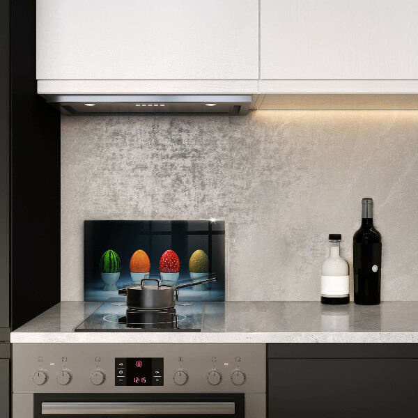 Induction hob protector Abstraction egg fruits