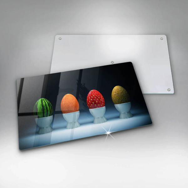 Induction hob protector Abstraction egg fruits