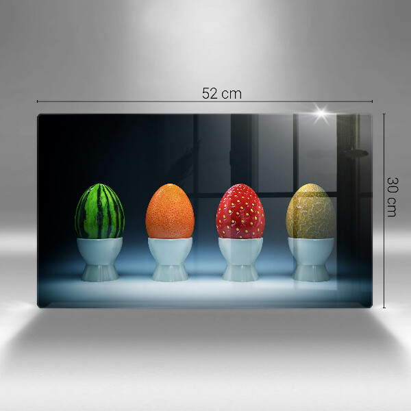 Induction hob protector Abstraction egg fruits