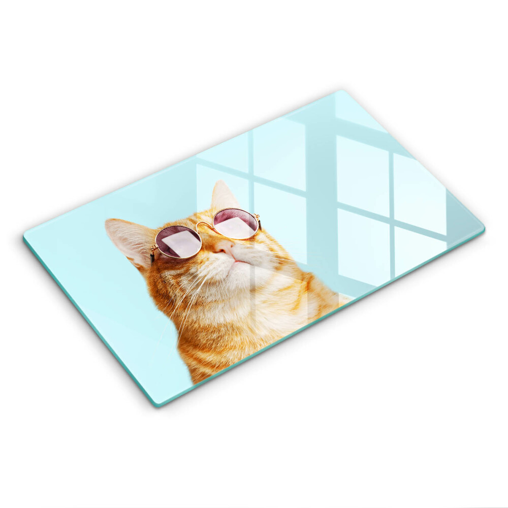 Kitchen worktop saver Rudy Cat with glasses