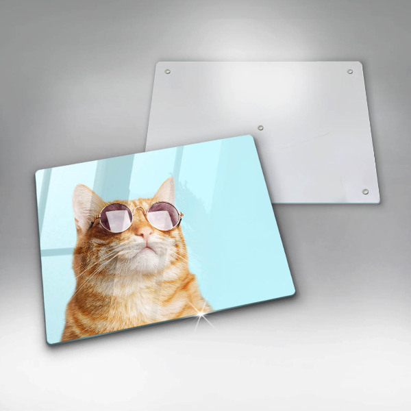 Kitchen worktop saver Rudy Cat with glasses