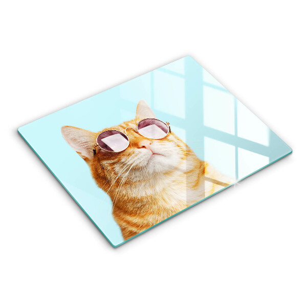 Kitchen worktop saver Rudy Cat with glasses