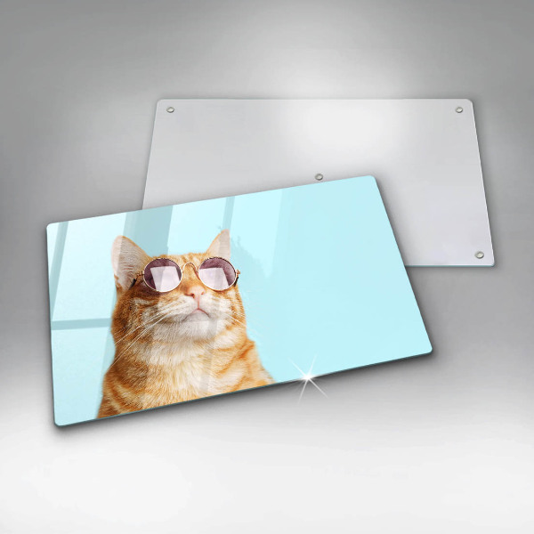 Kitchen worktop saver Rudy Cat with glasses