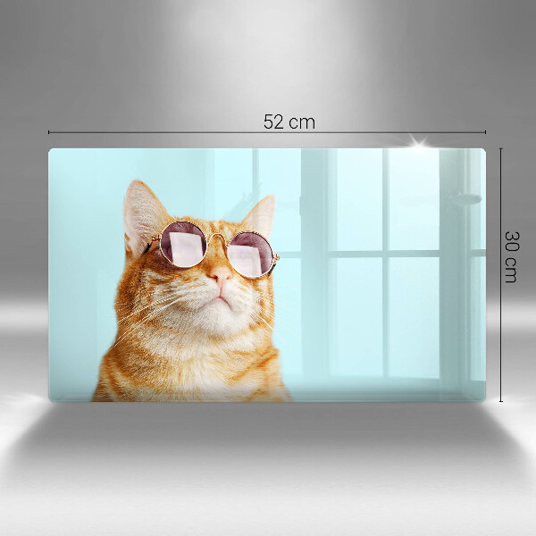 Kitchen worktop saver Rudy Cat with glasses