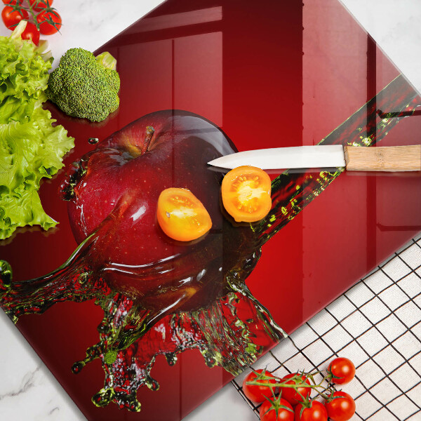 Induction hob protector Apple fruit in water