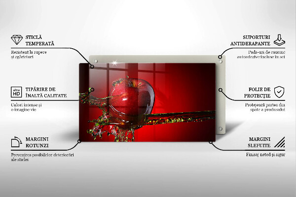 Induction hob protector Apple fruit in water