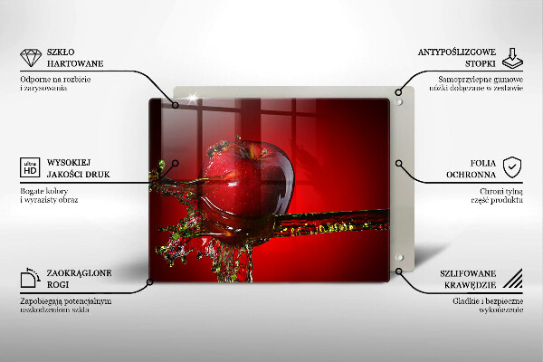 Induction hob protector Apple fruit in water